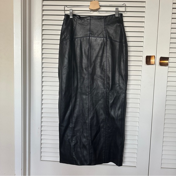 Michael Hoban North Beach Leather Skirt - Picture 4 of 12